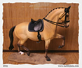 Dressage tack set made for model horses by Jana Skybova